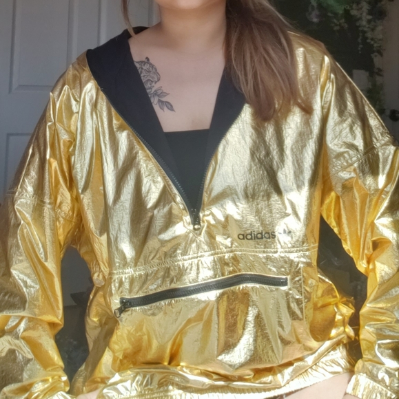 New Adidas Windbreaker in Gold - Picture 4 of 5